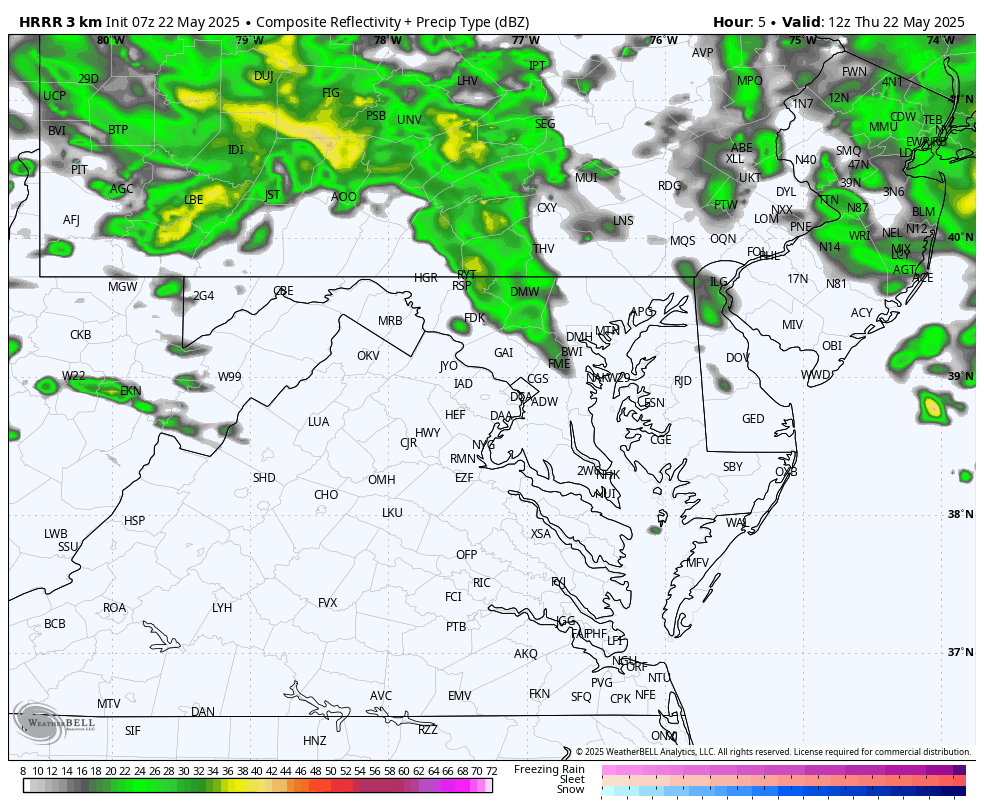 May 22 Weather storm rain radar Forecast