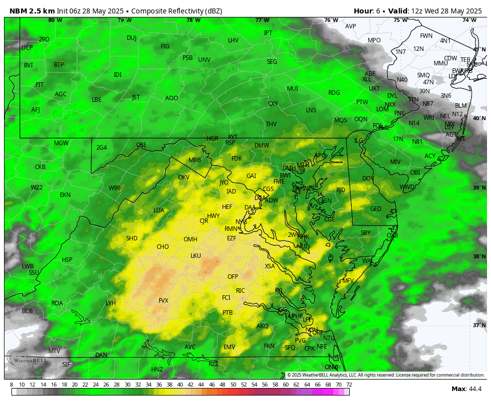 May 28 weather radar rain forecast