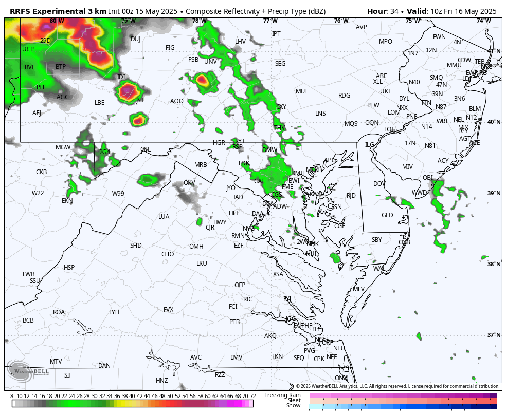 May 15 weather weather radar forecast Friday