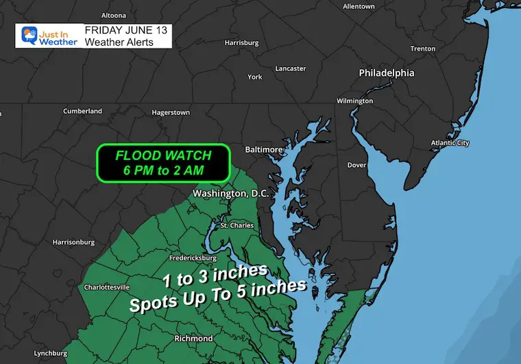 June 3 weather Flood Watch