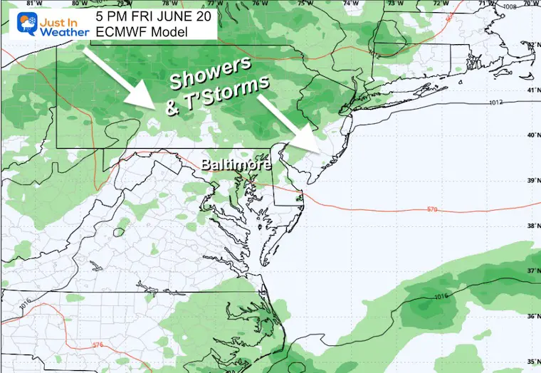 June 16 weather rain storm forecast Friday
