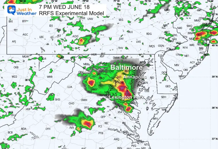 June 17 weather storm radar Wednesday