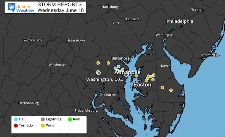 storm report Wednesday June 18