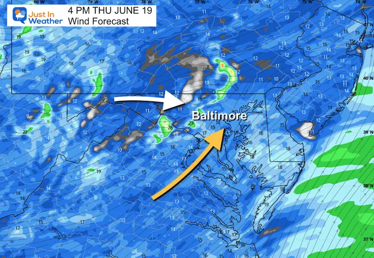 June 19 wind forecast