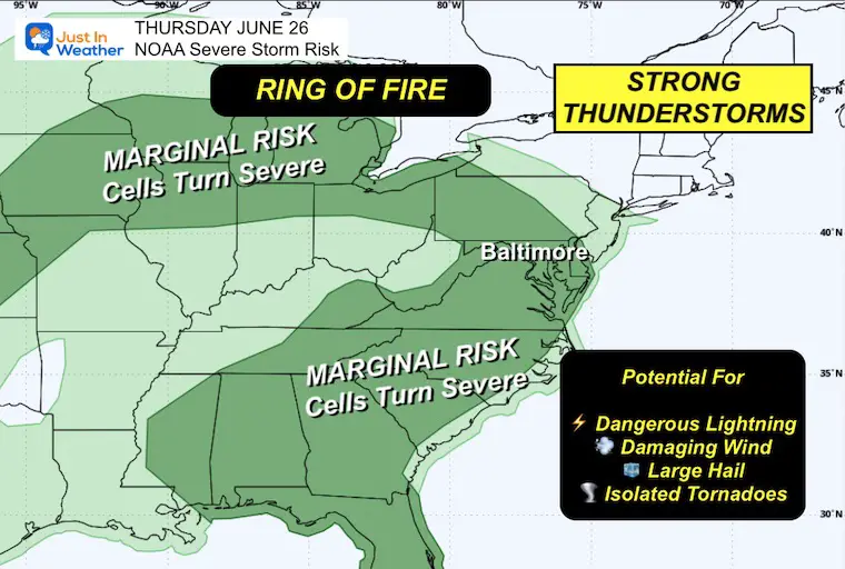June 26 weather NOAA Severe Storm Risk