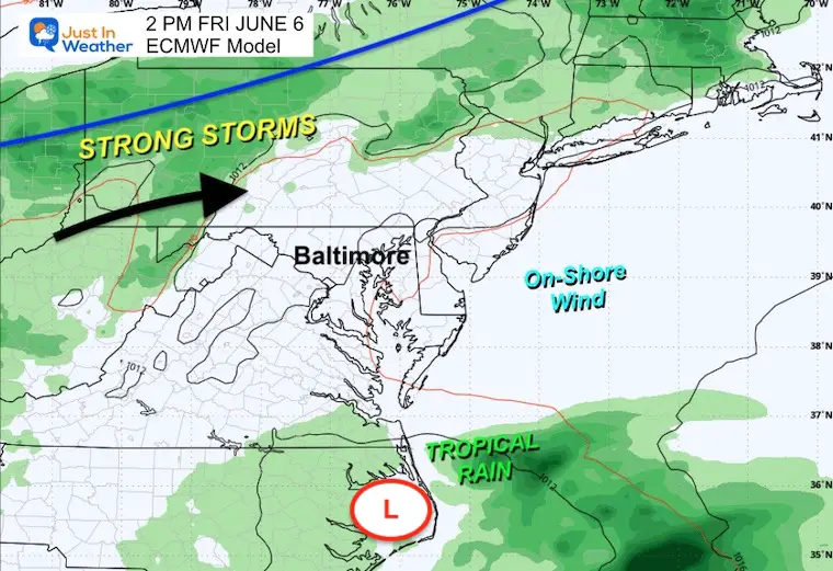 June 4 weather rain storm Friday afternoon