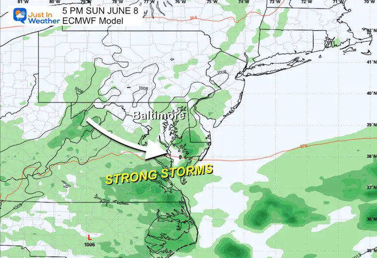 June 4 weather rain storm Sunday