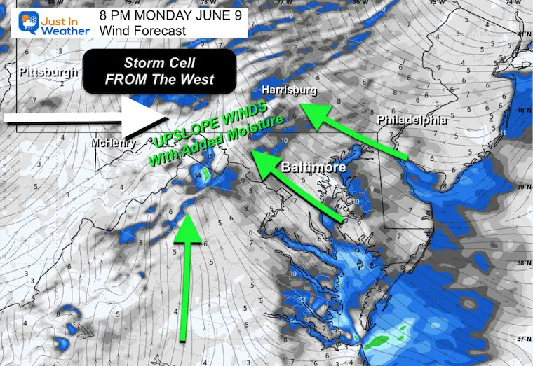 June 9 weather wind forecast storm