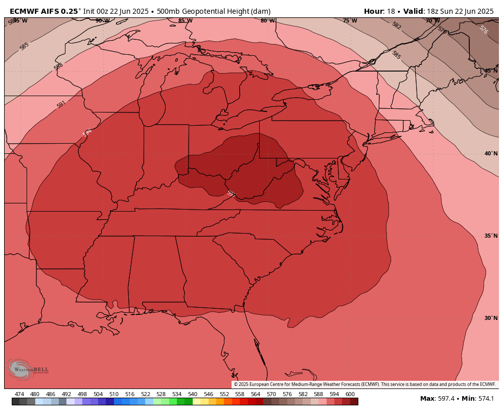 June 22 weather forecast heat dome forecast jet stream