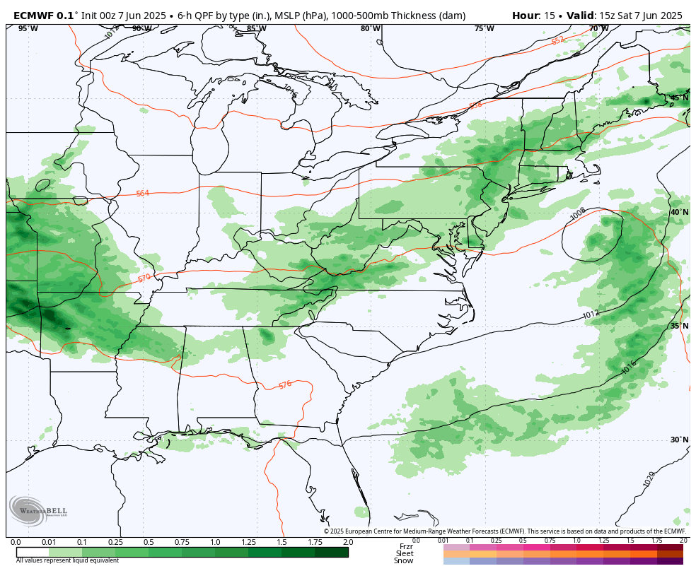June 7 weather storm forecast rain