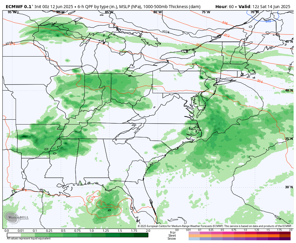 June 12 weather storm forecast weekend rain
