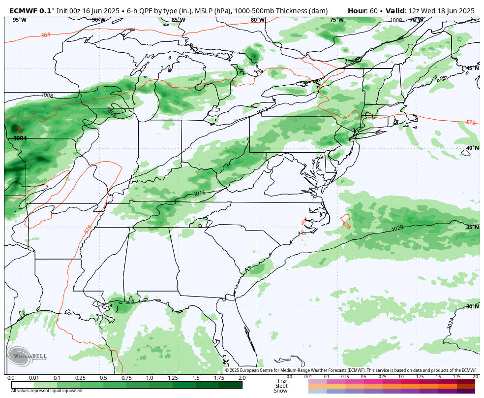 June 16 weather rain storm forecast