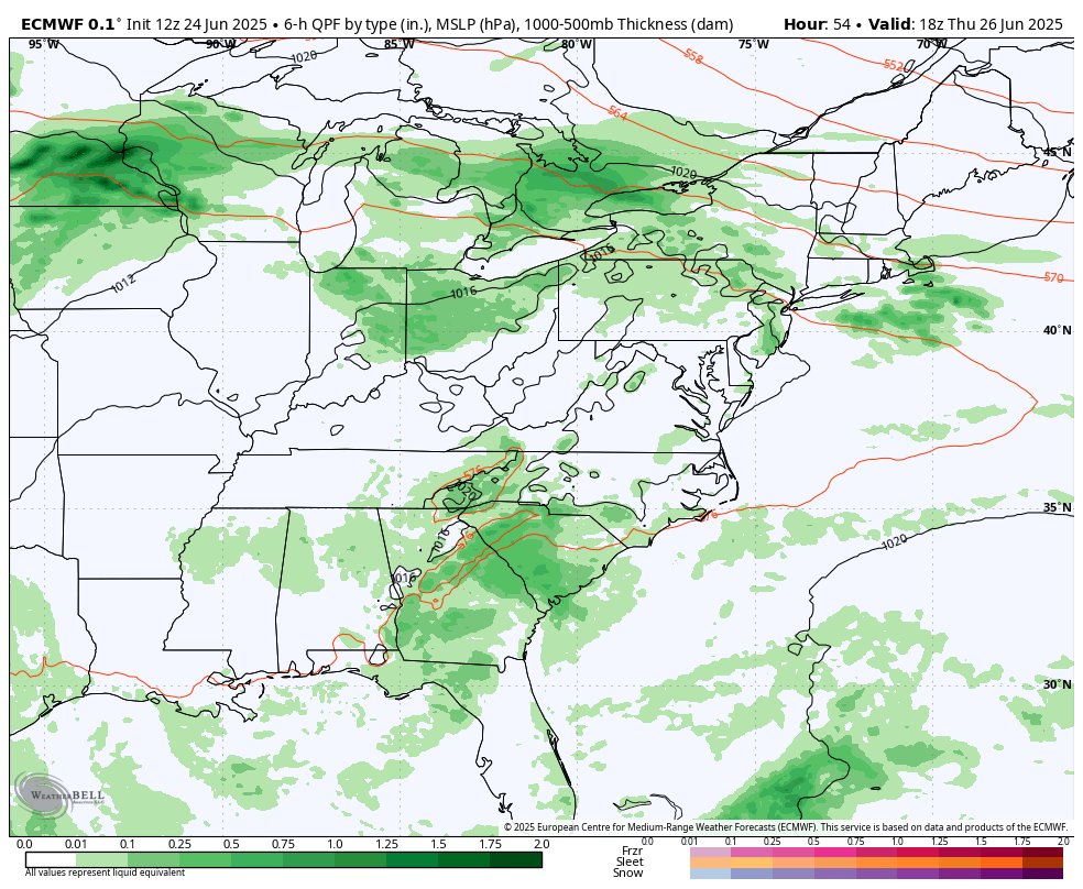 June 25 weather storm forecast