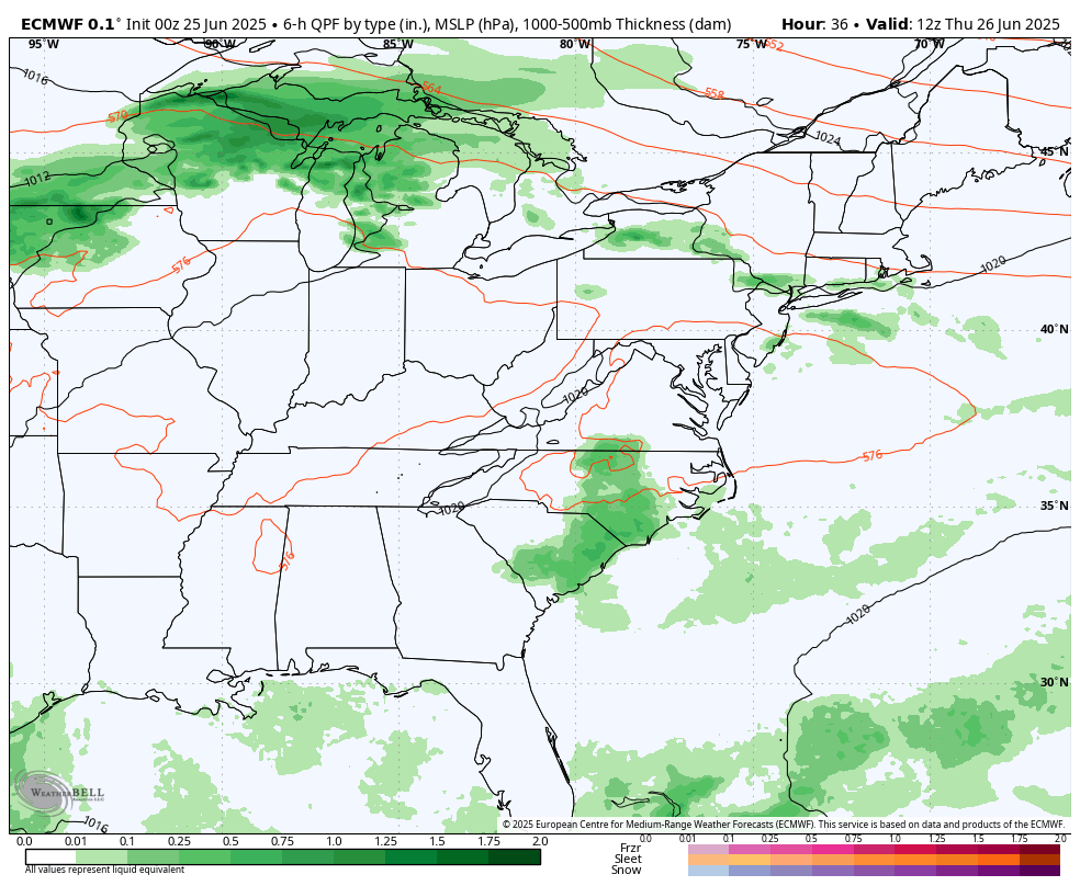 June 25 storm forecast