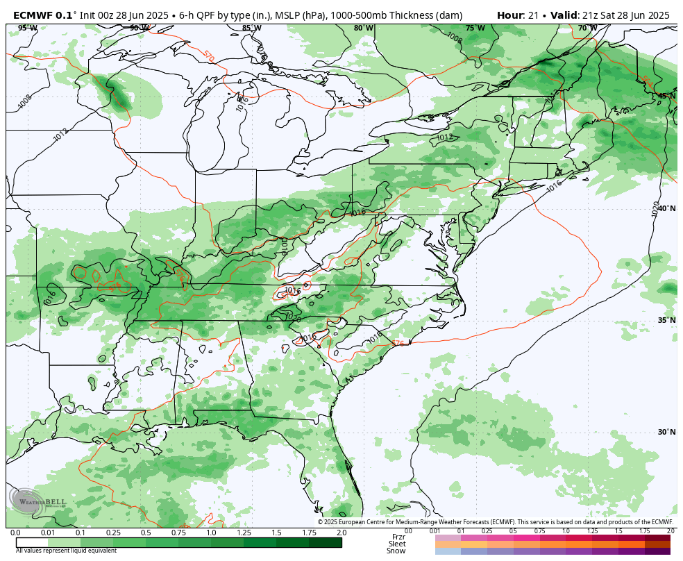 June 28 Storm Forecast Through Wednesday