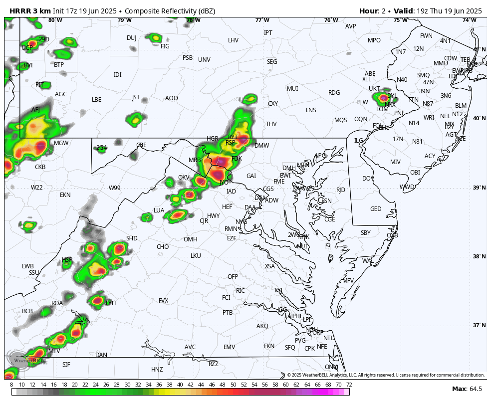 June 19 weather UPDATED storm radar forecast 