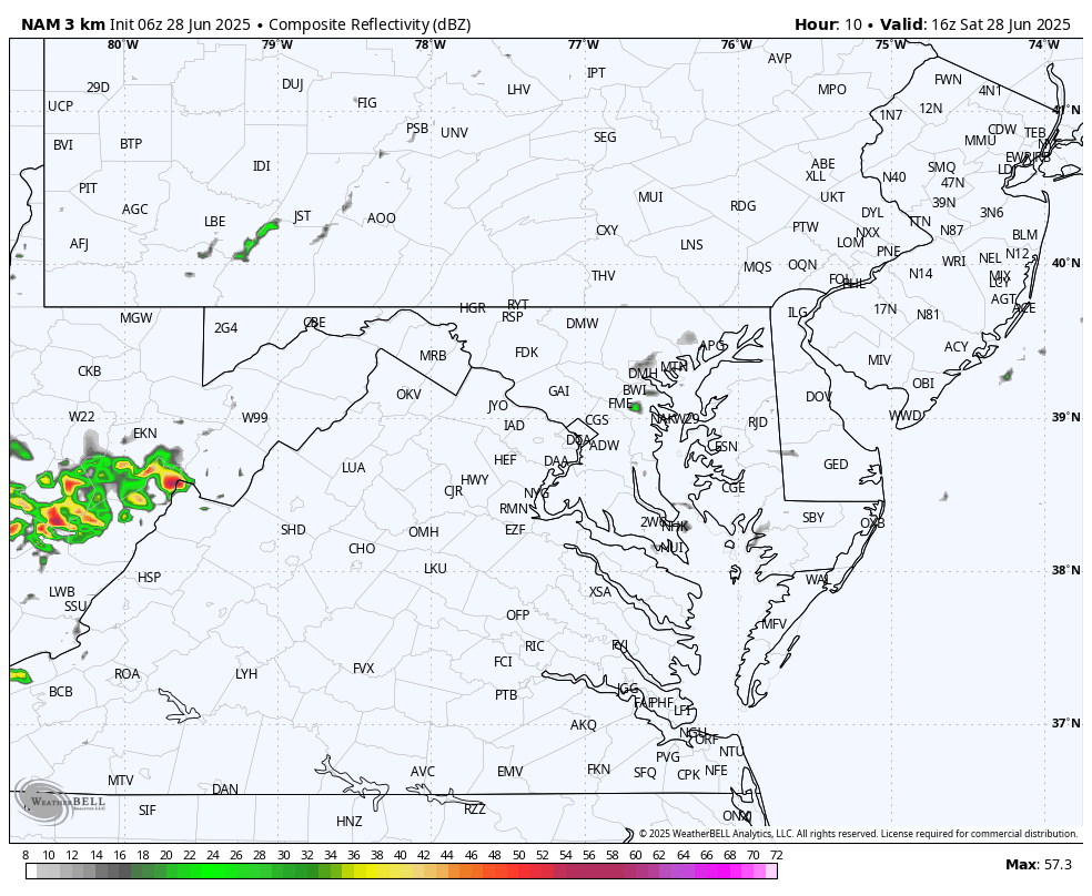 June 28 weather forecast radar storm Saturday
