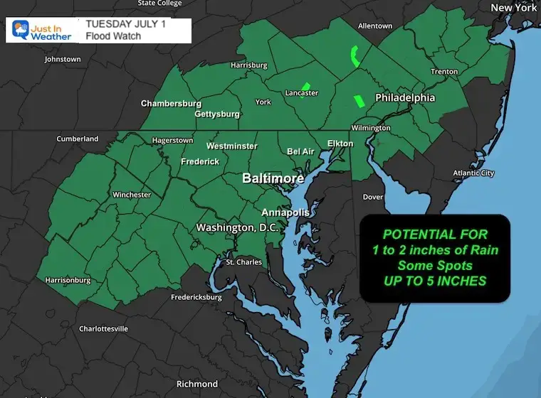 July 1 weather Flood Watch