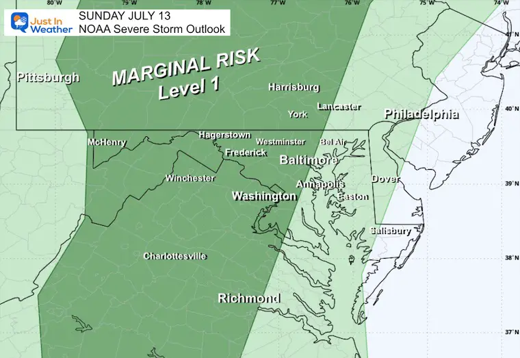 July 13 NOAA Severe Storm Risk