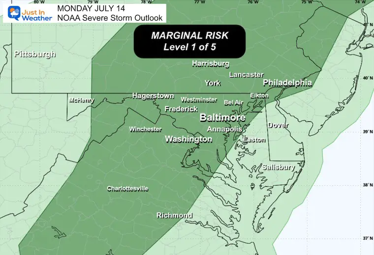 July 14 weather Severe Storm Risk