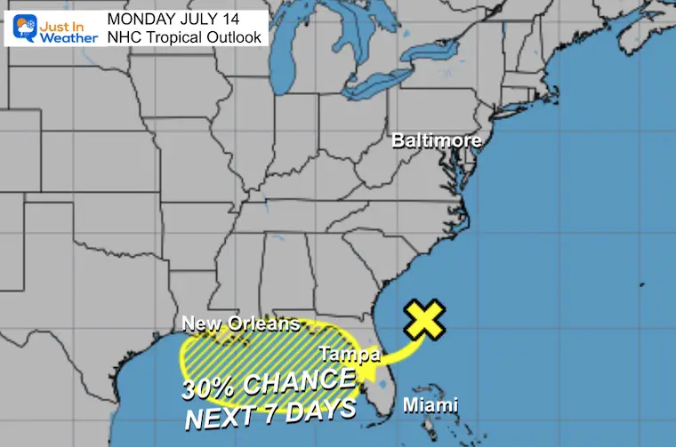 July 14 weather National Hurricane Center Outlook