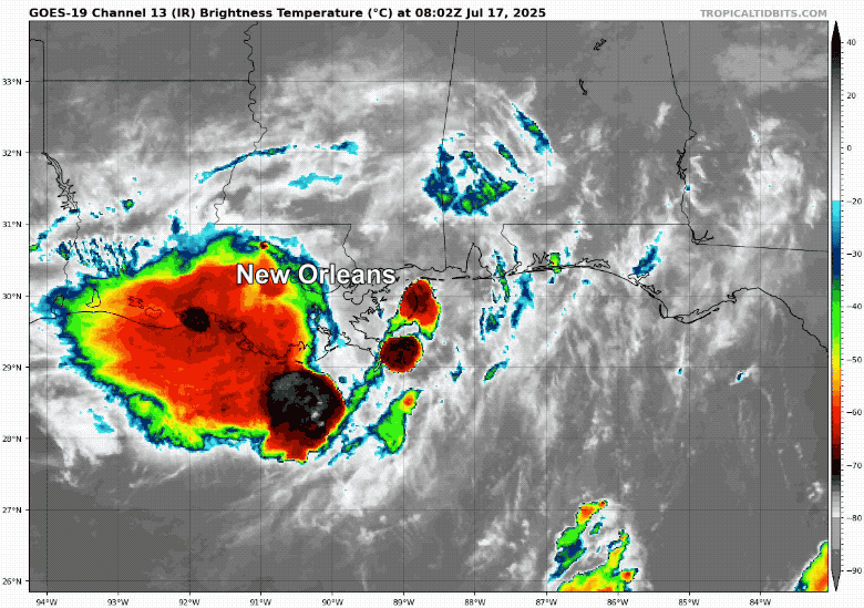 July 17 weather tropical satellite Gulf
