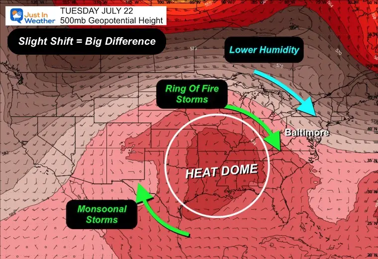 July 19 weather jet stream ring of fire storms next week