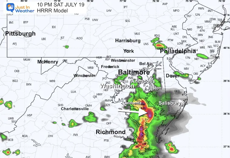 ScreenshotJuly 19 weather storm radar Saturday night