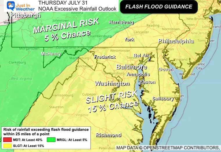 July 28 weather flood Guidance Thursday