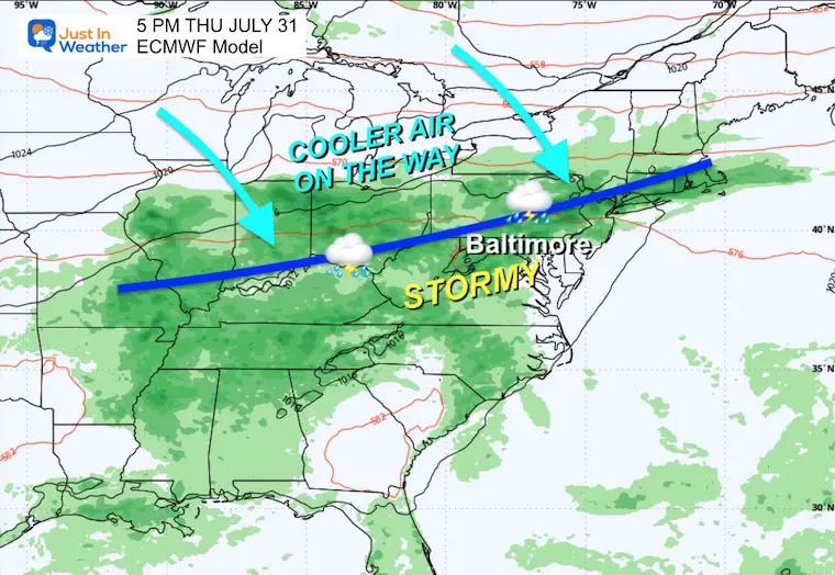 July 28 weather stormy Thursday
