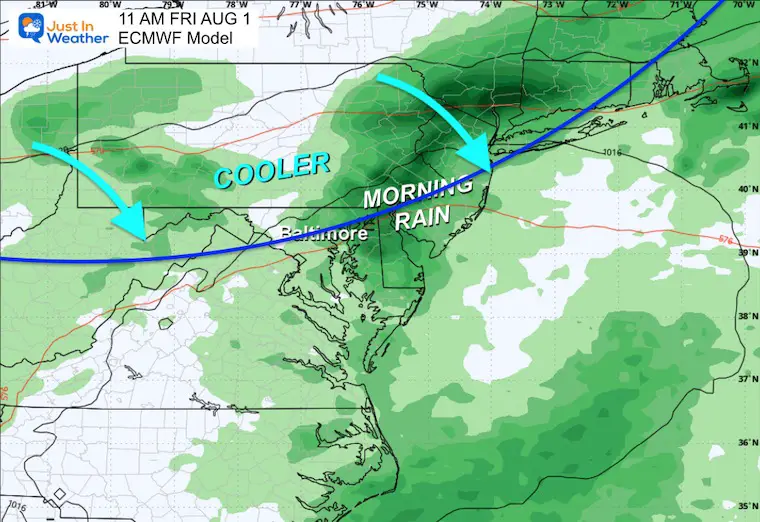 July 29 weather storm forecast Friday morning