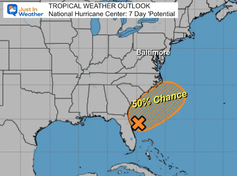 July 3 National Hurricane Center 7 day outlook