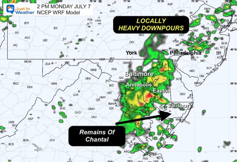 July 7 weather storm radar Monday afternoon