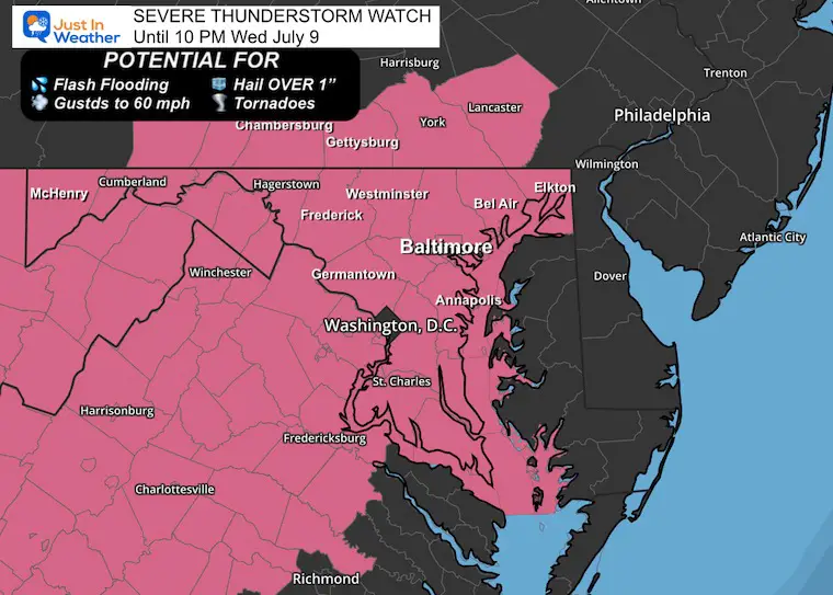 July 9 Severe Thunderstorm Watch