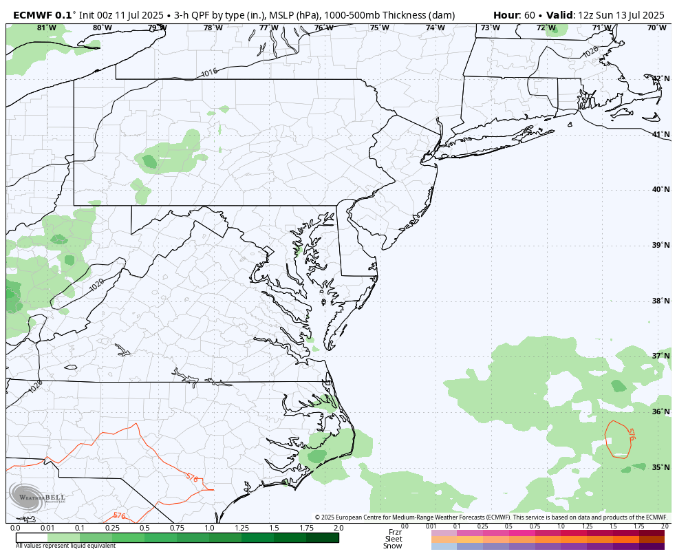 July 11 storm forecast weekend Sunday