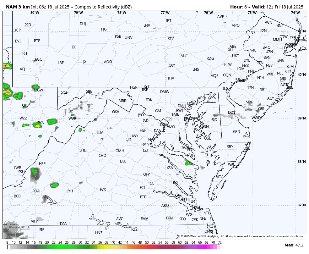 July 18 weather storm radar Friday