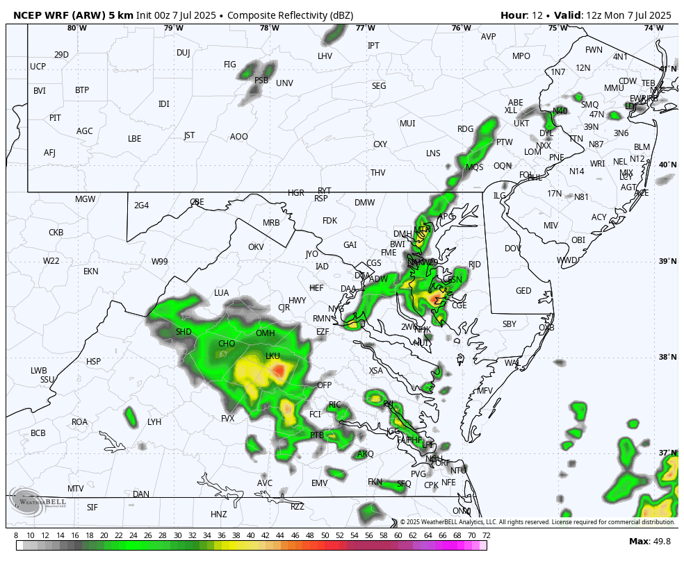 July 7 weather storm radar simulation