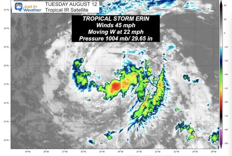 August 12 Tropical Storm Satellite Morning