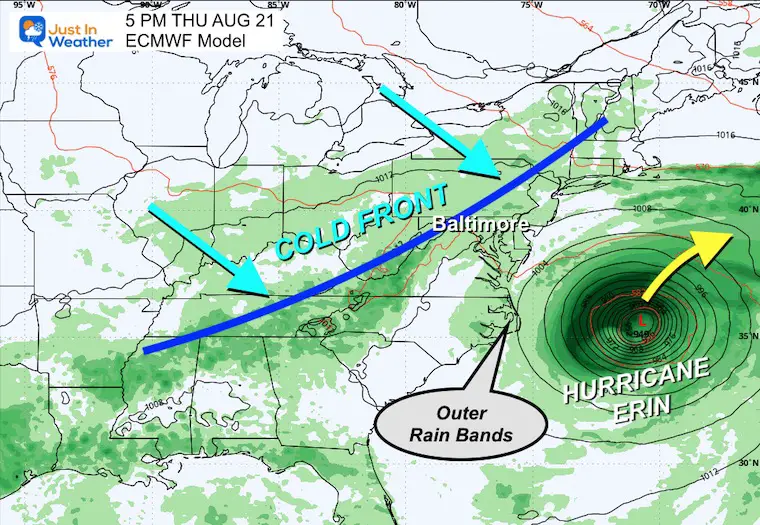 Hurricane Erin Forecast ECMWF Thursday