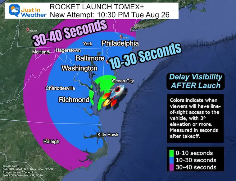 August 26 Rocket Launch NASA Wallops Island