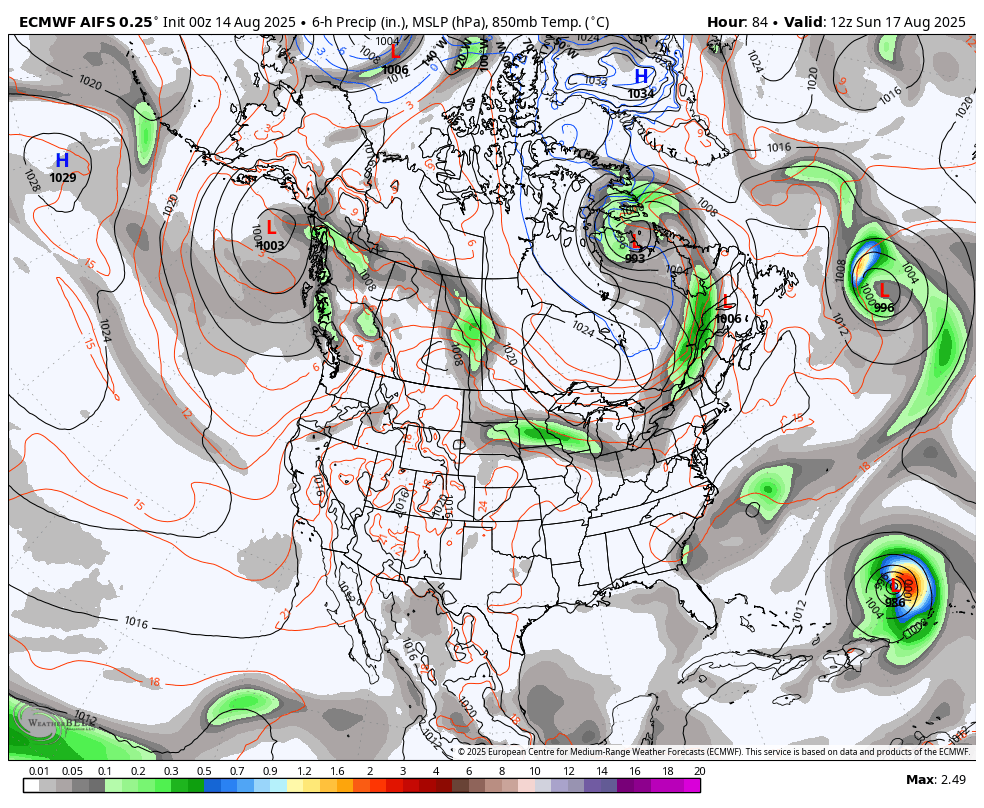 August 14 weather Erin forecast hurricane 