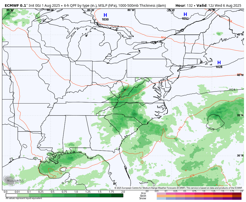 August 1 rain forecast next week forecast