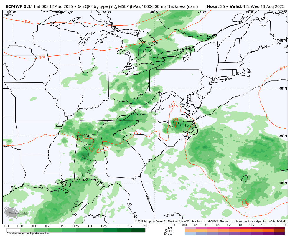 August 12 weather rain forecast