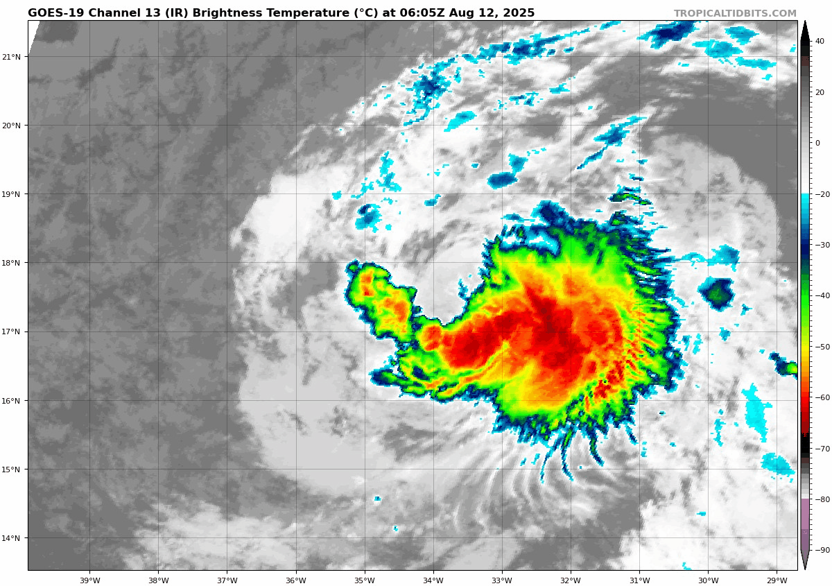 August 12 Tropical Storm Satellite Loop
