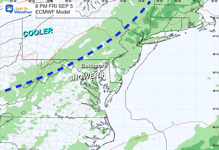 September 1 weather forecast storm rain Friday