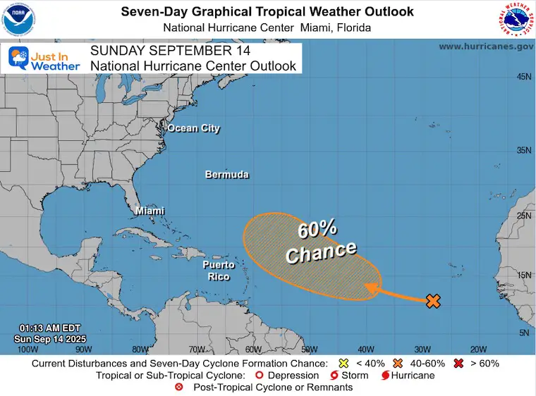 September 14 tropical storm outlook