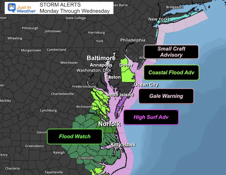 September 15 coastal storm Gale Warning