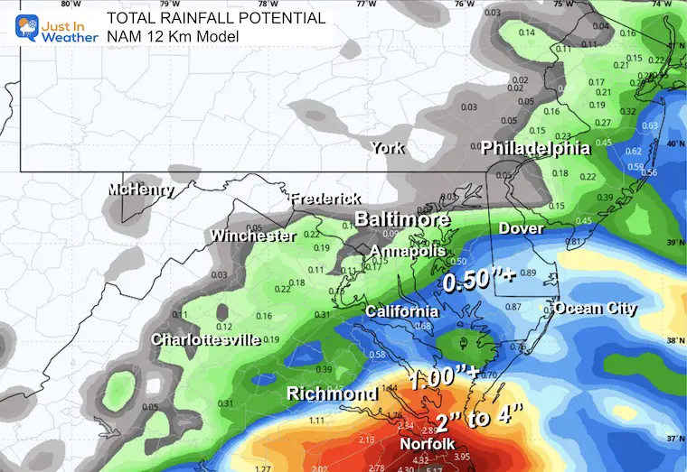 September 15 weather rain forecast storm NAM 12 Km