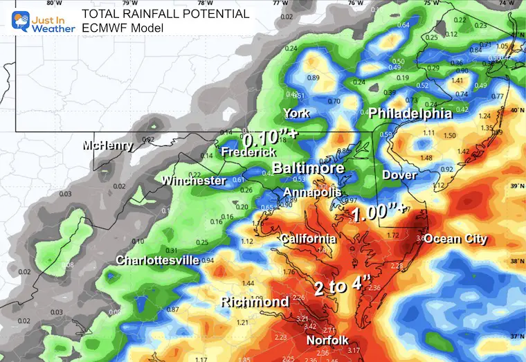 September 15 weather rain forecast storm ECMWF