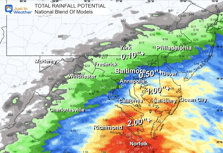 September 15 weather rain forecast storm NBM